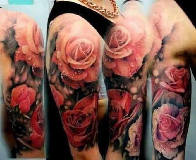 Flower Tattoo Half Sleeve Designs