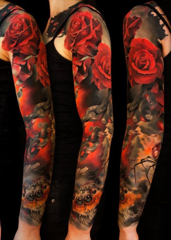 Flower Tattoo Sleeve Ideas