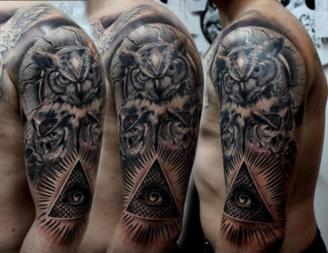 Illuminati Owl Tattoo