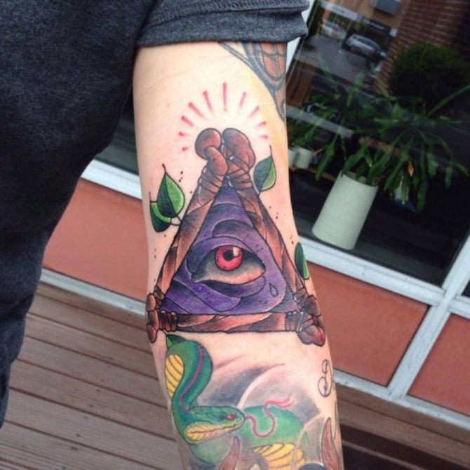 Illuminati Sleeve Tattoo Designs
