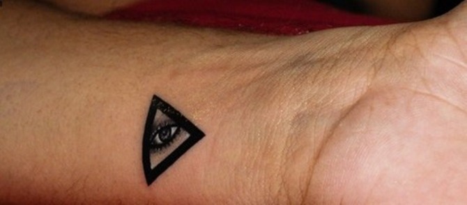 Small Illuminati Tattoo