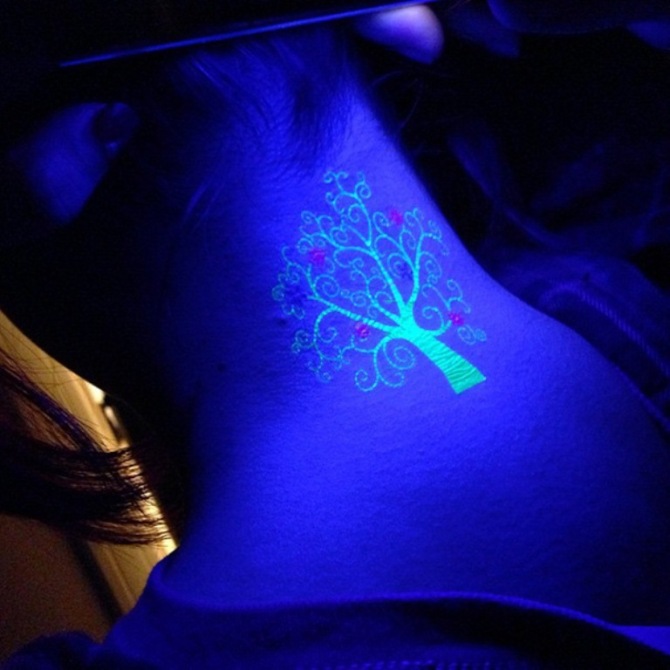 Glow in the Dark Ink Tattoo