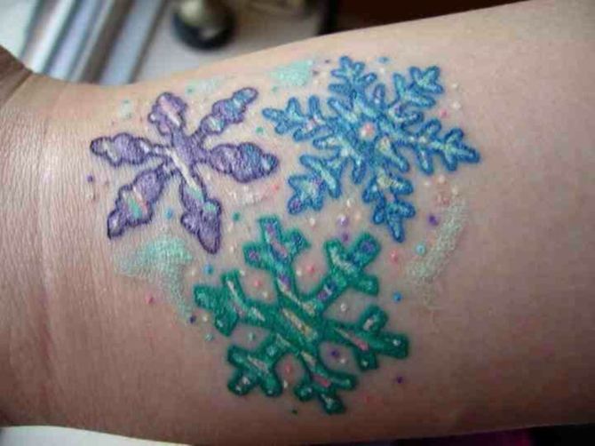 Frozen Snowflake Tattoo