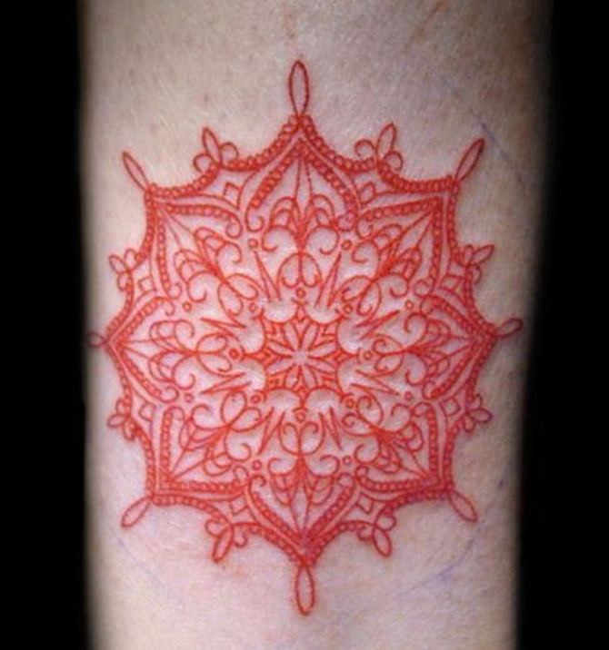 Mandala Snowflake Tattoo