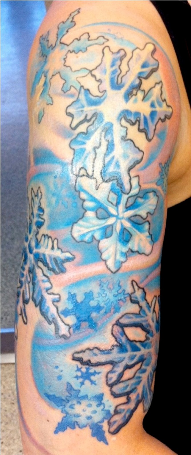 Snowflake Sleeve Tattoo