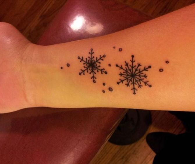 Snowflake Tattoo on Wrist