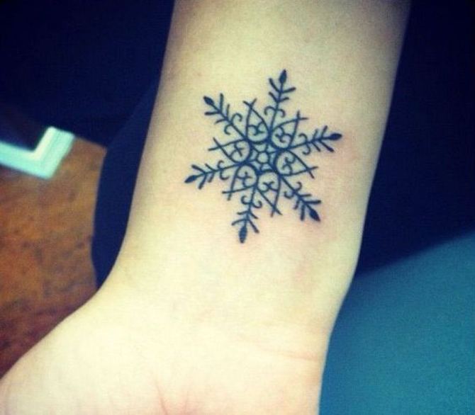 Snowflake Tattoo Wrist