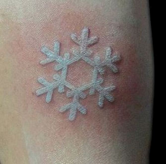 Snowflake White Tattoo