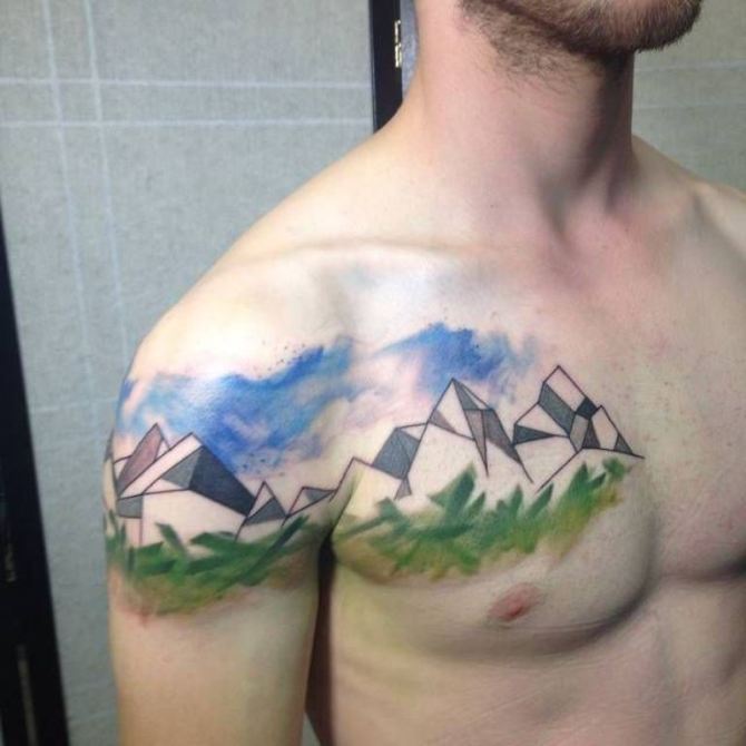 Mountain Range Tattoo Designs