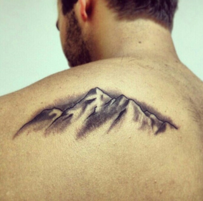 Mountain Silhouette Tattoo