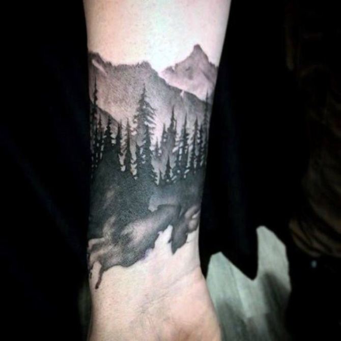 Mountain Tattoo Arm