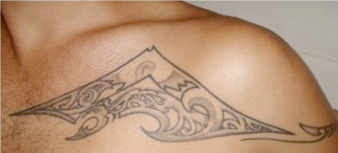 Polynesian Mountain Tattoo