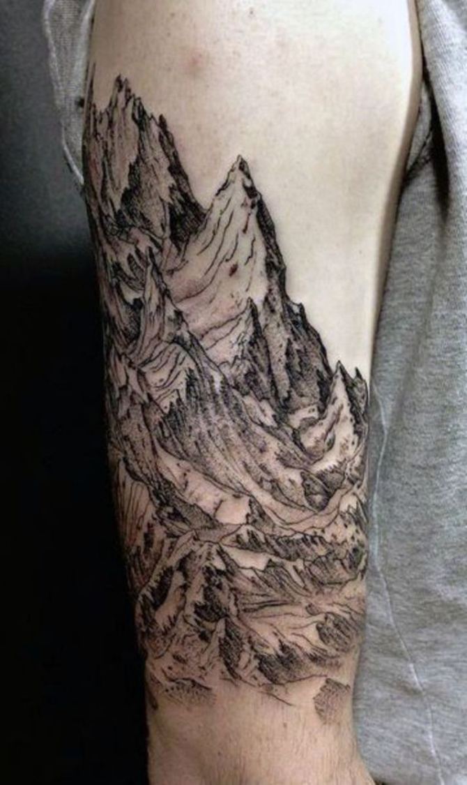 Tattoo Designs Mountain Range