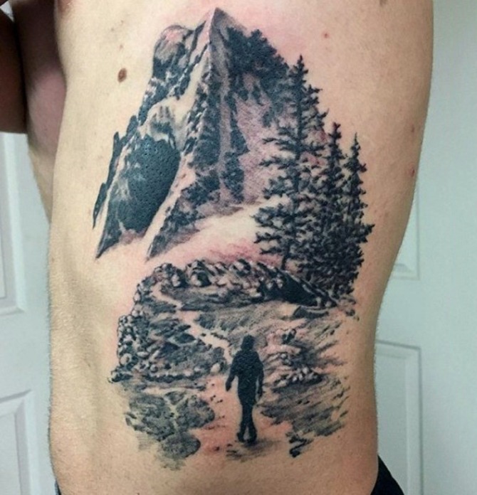 Snowy Mountain Tattoo