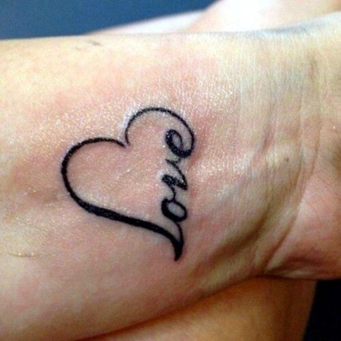 Symbol for Love Tattoo