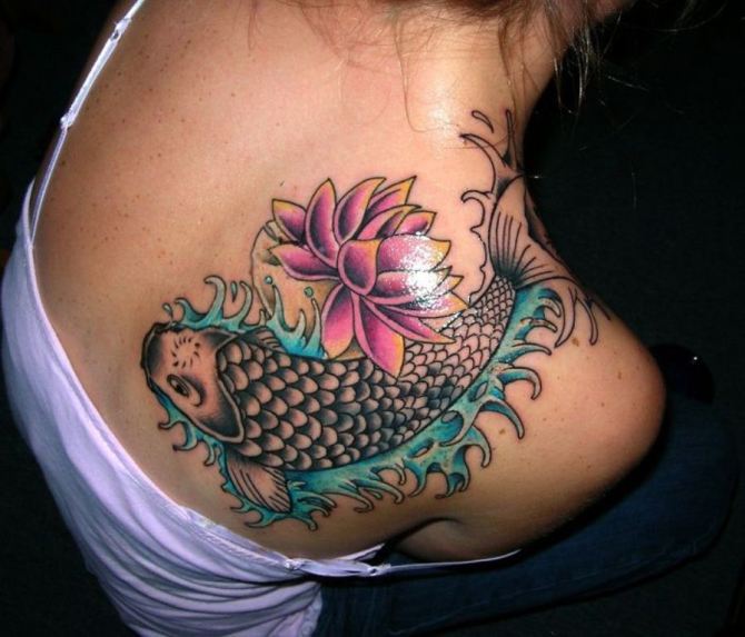 Back of Shoulder Tattoo for Women