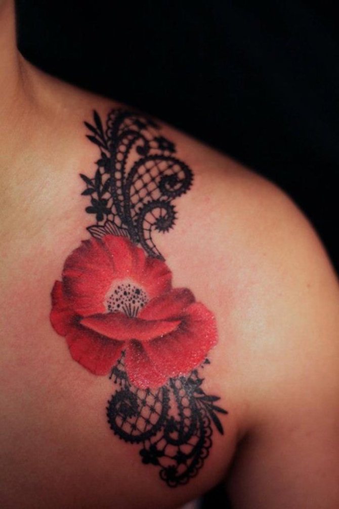 Cute Shoulder Tattoo for Women