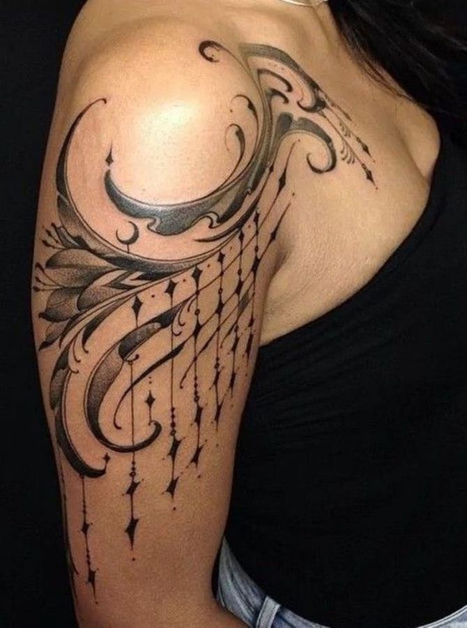 Shoulder Arm Tattoo for Women