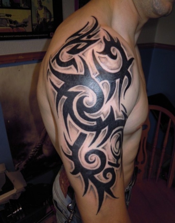 Cool Shoulder Tattoo for Men