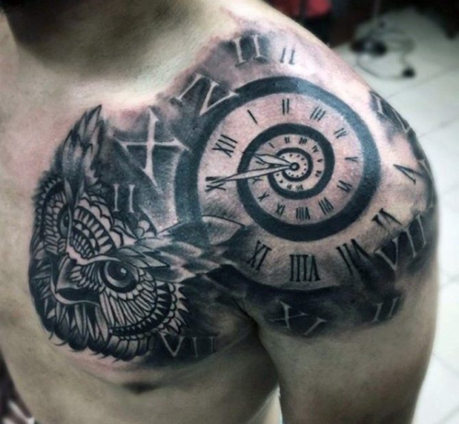 Front Shoulder Tattoo for Men