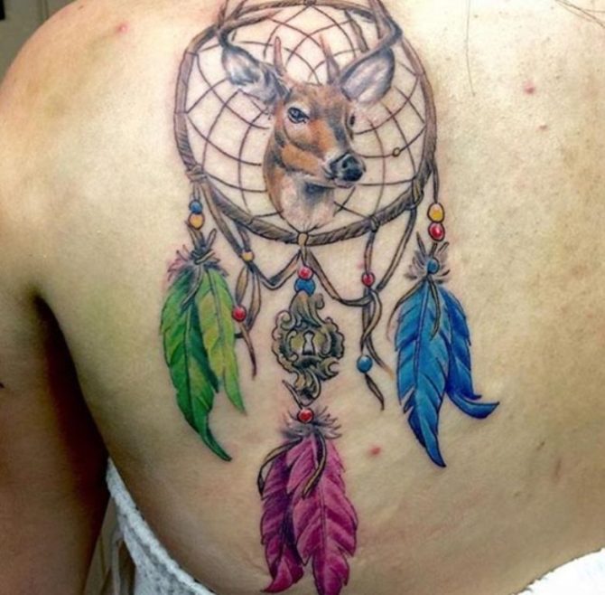 Animal Dreamcatcher Tattoo