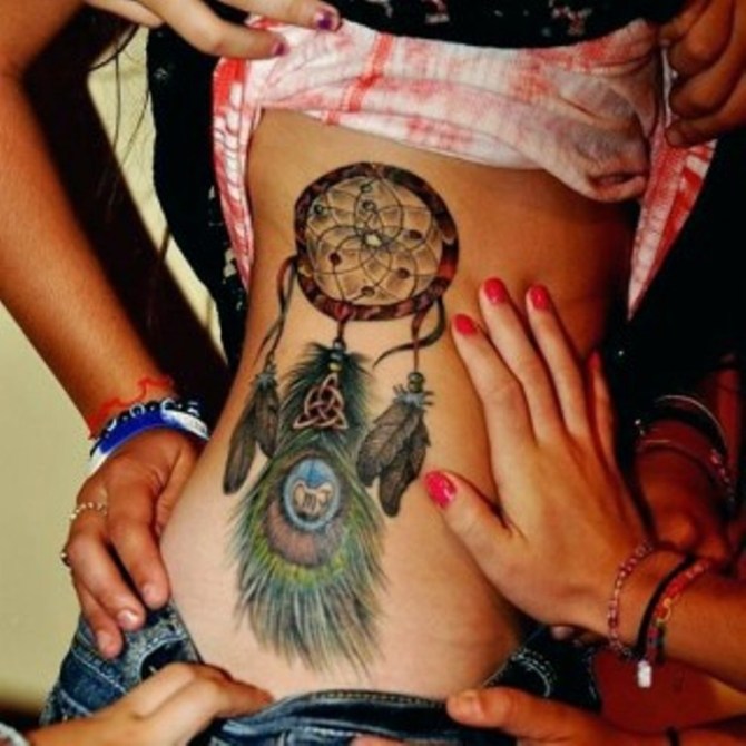 Female Dreamcatcher Tattoo