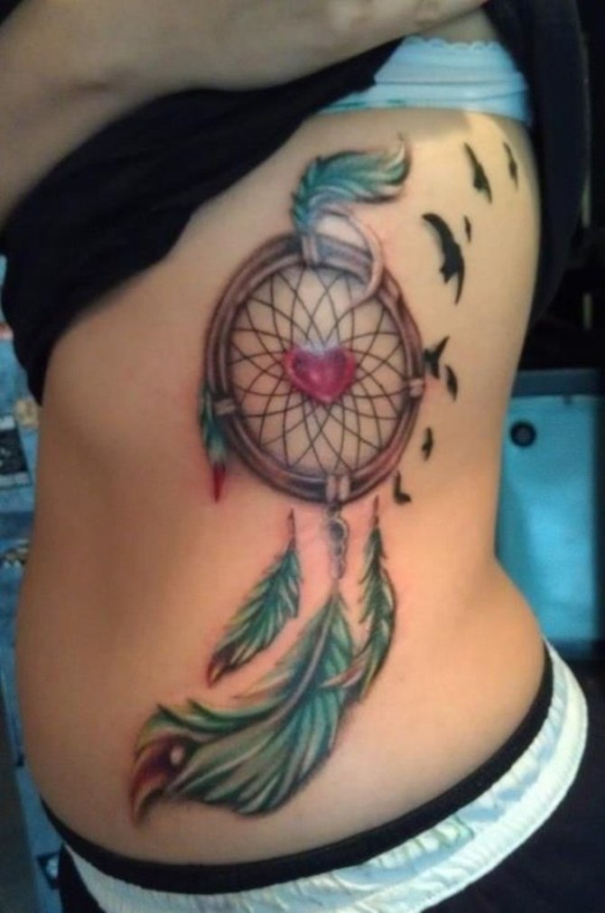 Heart Dreamcatcher Tattoo