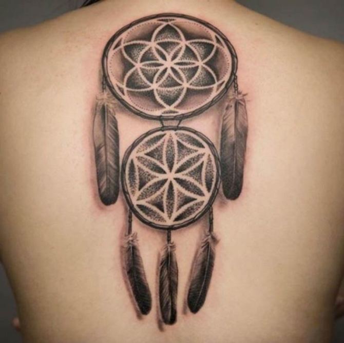 Realistic Dreamcatcher Tattoo