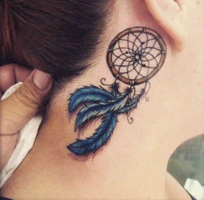 Tiny Dreamcatcher Tattoo