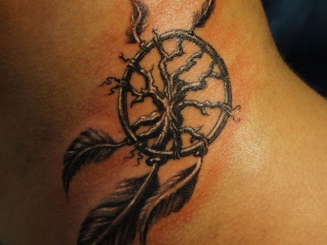 Tree Dreamcatcher Tattoo