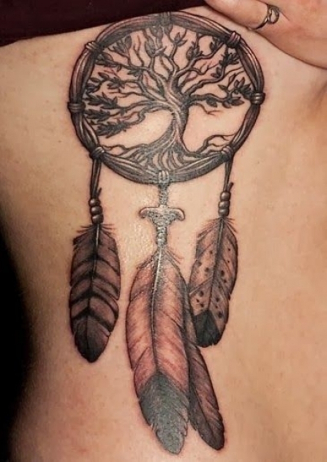 Tree of Life Dreamcatcher Tattoo