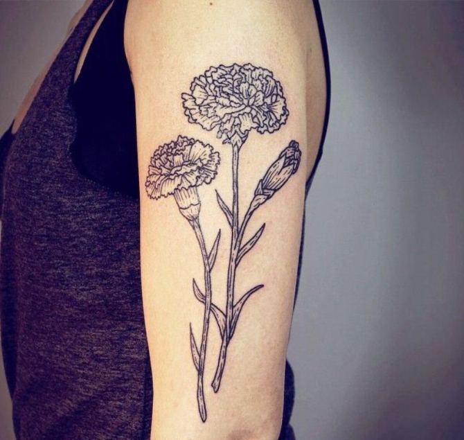 02-Black-and-White-Carnation-Tattoo