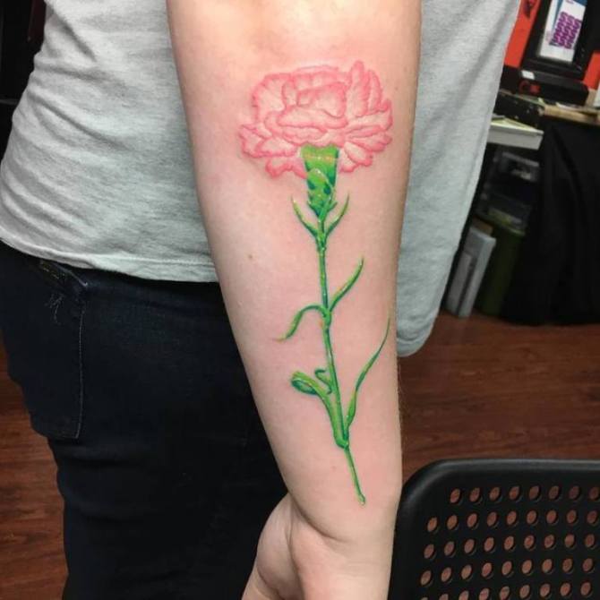 17-Pink-Carnation-Tattoo-Design