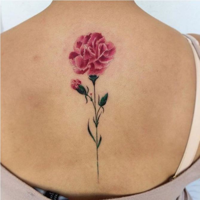 15-Pink-Carnation-Tattoo