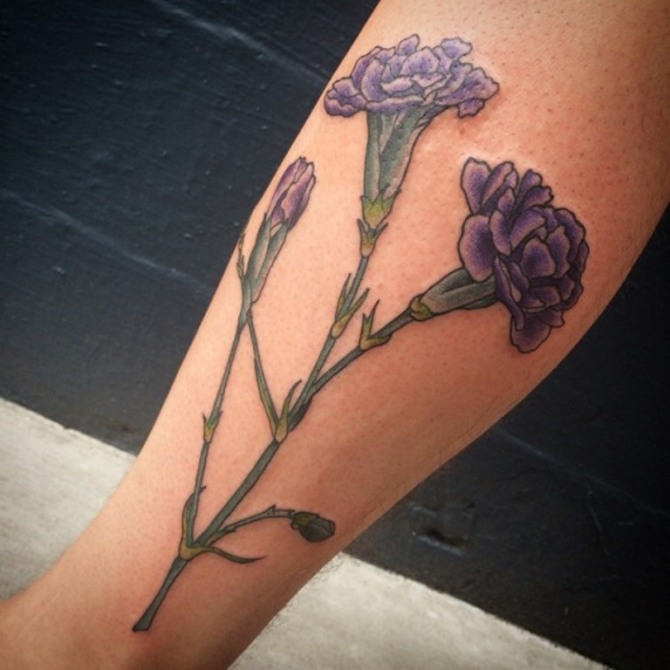 18-Purple -Carnation-Tattoo