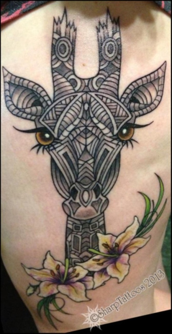 25-tribal-giraffe-tattoo
