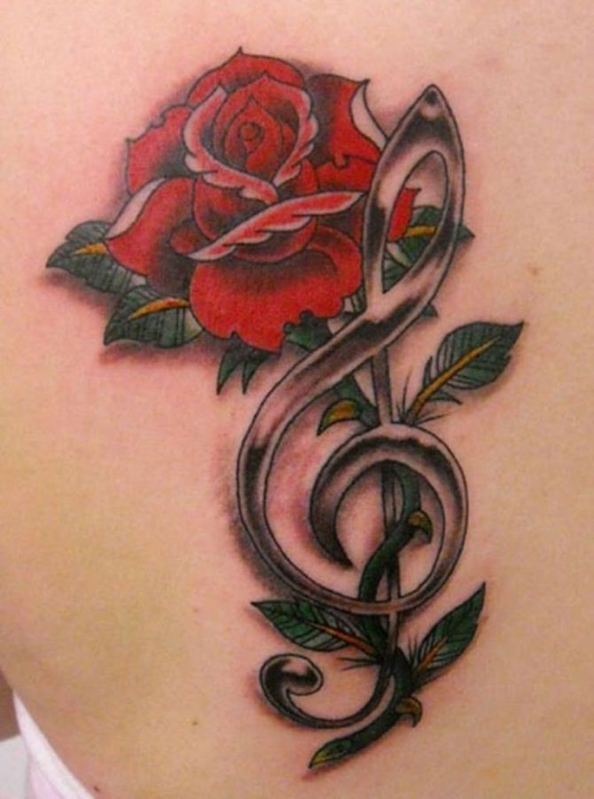 44-treble-clef-rose-tattoo