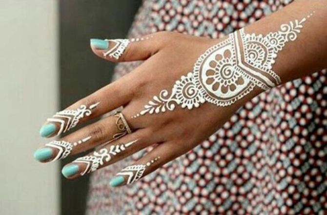 09 Tattoo Mehndi White Henna - 30 White Tattoos