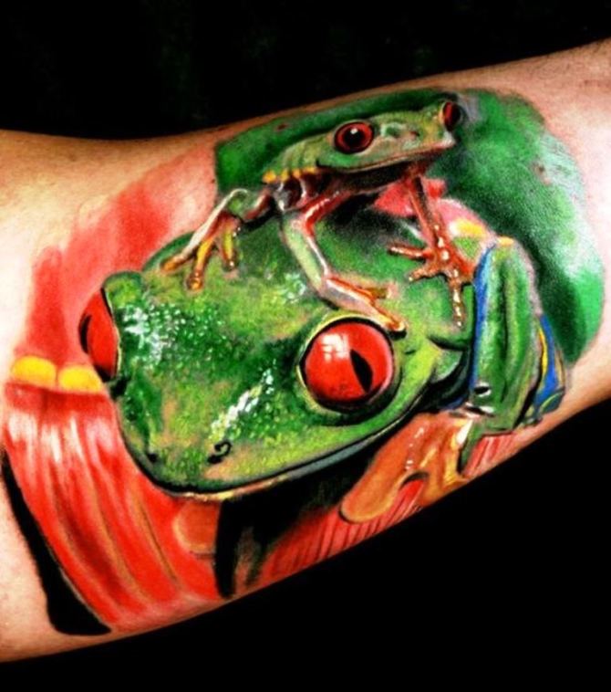 27 Red Eyed Tree Frog Tattoo Pictures - 40 Frog Tattoos