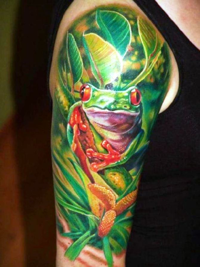 32 Traditional Frog Tattoo - 40 Frog Tattoos
