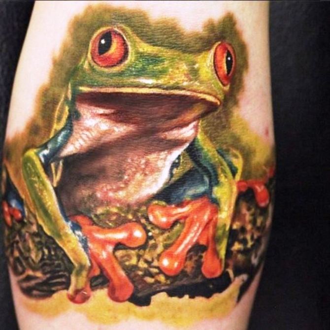 35 Tree Frog Tattoo Designs - 40 Frog Tattoos