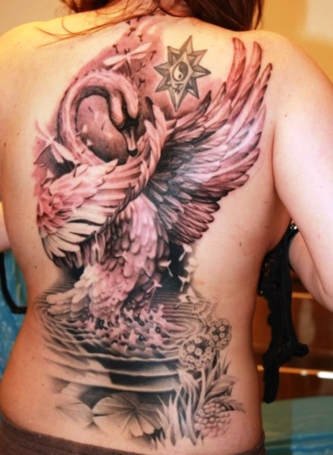 15 Swan Tattoo for Women - 25 Swan Tattoos
