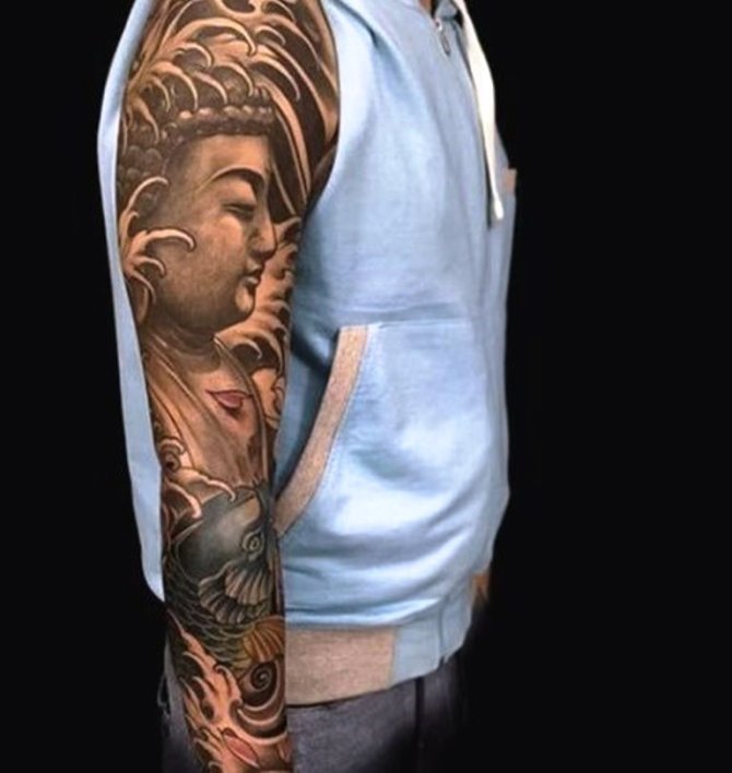 04 Buddha Sleeve Tattoo
