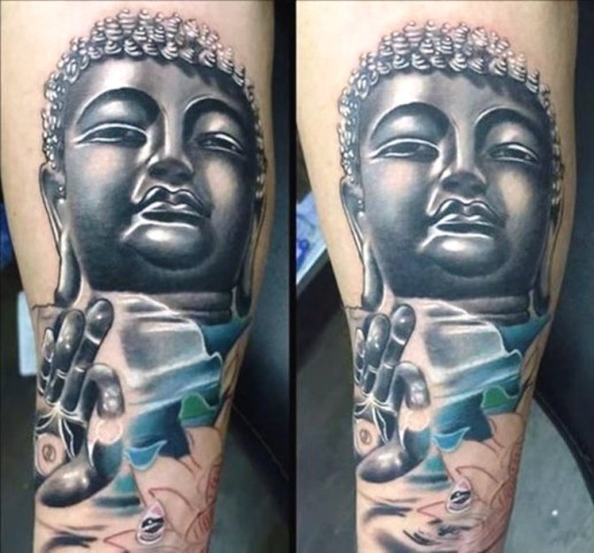 06 Buddha Tattoo on Arm