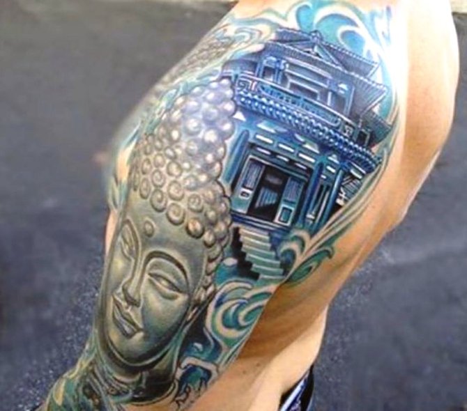 18 Buddhist om Symbol Tattoo