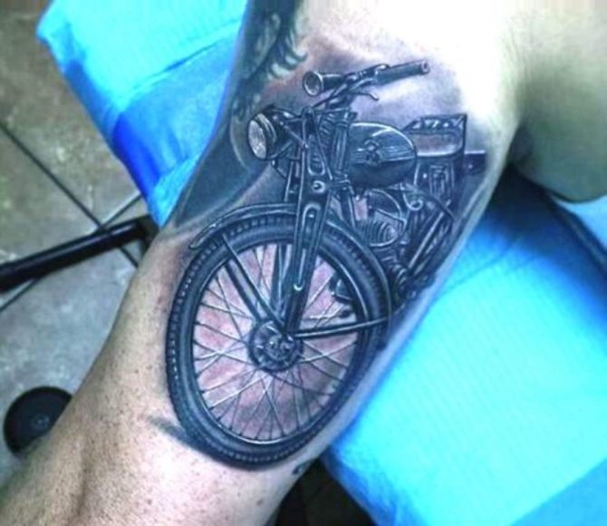02 Tattoo Motorcycle Wheel
