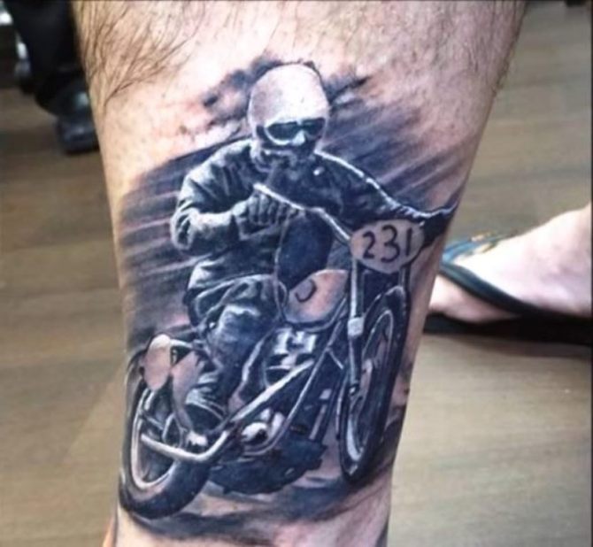 15 Motorcycle Tattoo Pictures