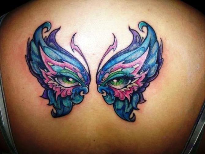 Eye Butterfly Tattoo