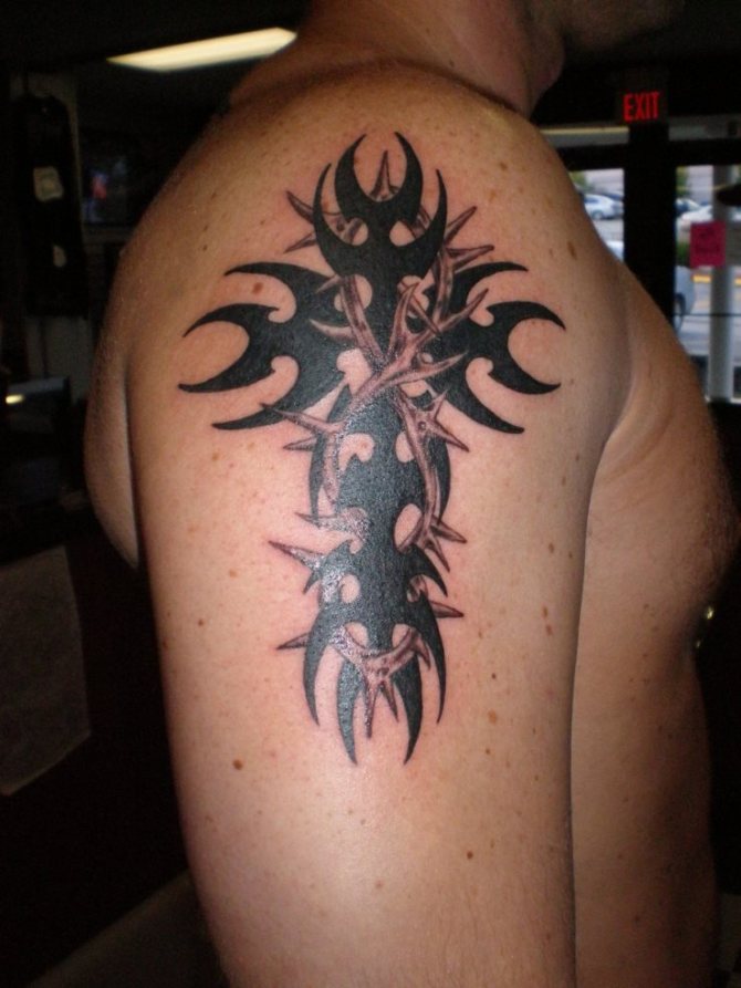 Black Cross Tattoo Designs