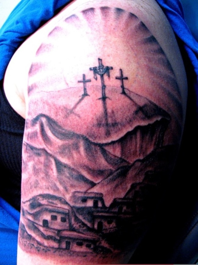 Three Cross Tattoo